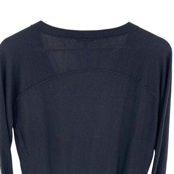 Joie Womens Wool Blend V Neck Cardigan Sweater Black Size Small - Picture 4 of 8